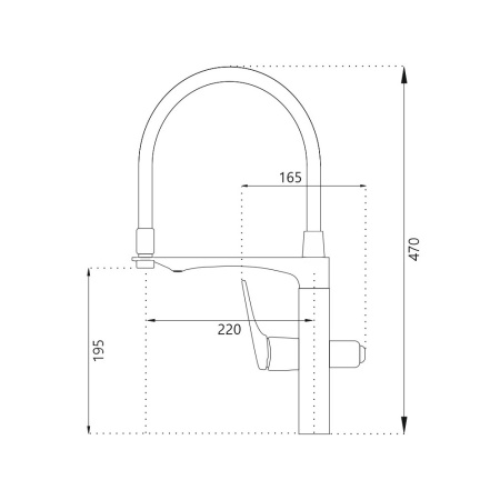 Смеситель для кухни с подключением фильтра воды Haiba HB76816, хром