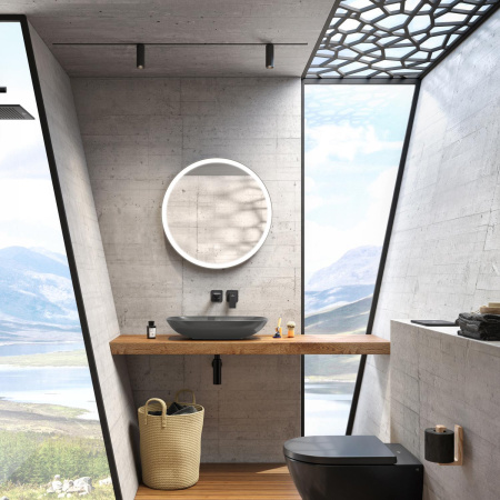 Раковина накладная 56см Villeroy & Boch Loop & Friends 4A4900I4 графит