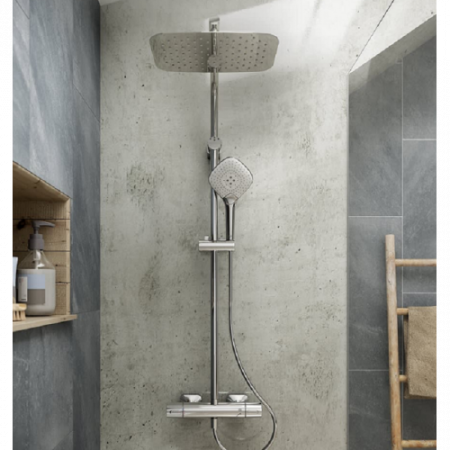 Душевая система Ideal Standard Ideal Rain Cube Evo A6985AA Хром