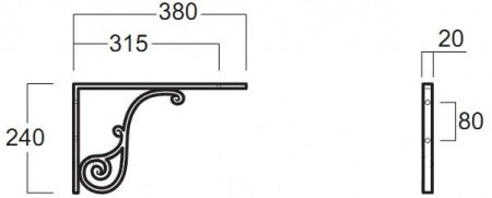 Кронштейны для раковины Simas MNSAR
