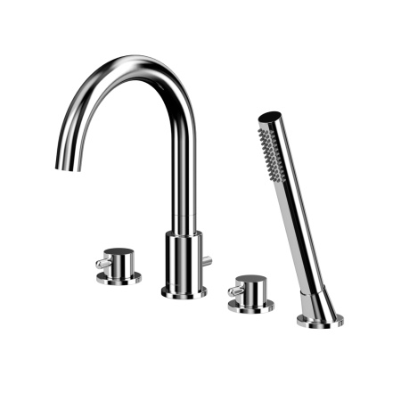 Смеситель для ванны на 4 отверстия WHITECROSS Y Y1232CR (хром)