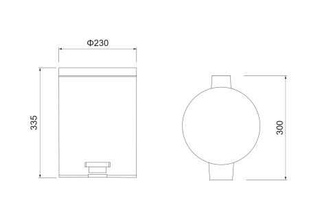 Мусорное ведро с педалью 8л Aquatek AQ4992CR хром