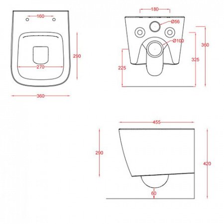 Унитаз подвесной ArtCeram A16 Mini ASV005 белый, без сиденья
