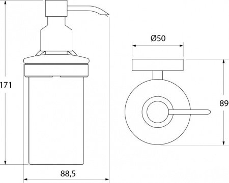 Дозатор жидкого мыла Iddis Calipso CALMBG0i46 Белый Хром