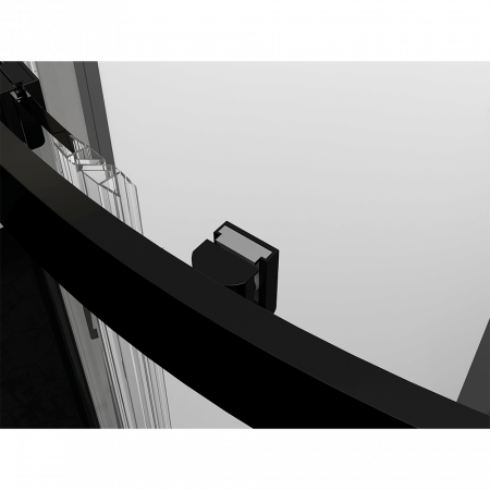 Душевая кабина Black&White G8701 90x90x217 профиль черный матовый, стекло прозрачное