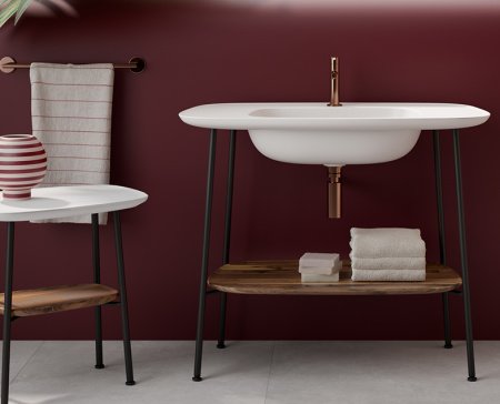 Смеситель для раковины Vitra Origin A4255526 медь