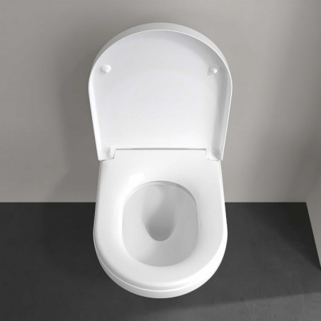 Унитаз подвесной безободковый Villeroy&Boch Architectura TwistFlush 4616СВ01 с сиденьем микролифт