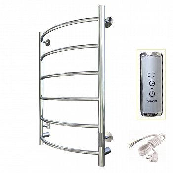 Полотенцесушитель электрический Тругор Пэк серия 5 80х50 хром