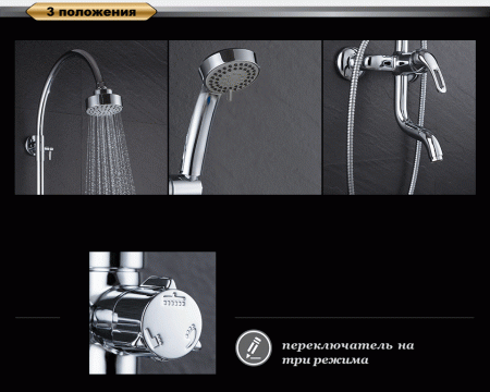 Душевая стойка D&K Rhein.Eucharius DA1373701C11 хром