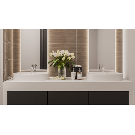 Умывальник WHITECROSS Obsidian D 65x37 (белый мат) иск. камень