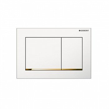 Кнопка смыва Geberit Omega 30 115.080.KK.1 белый/золотой