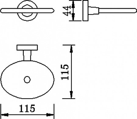 Мыльница Rush Victoria VI71410 Хром