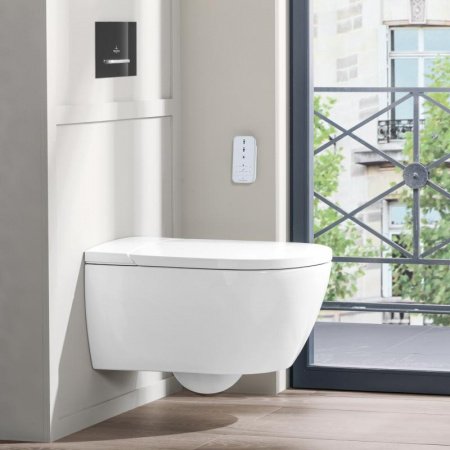 Унитаз-биде подвесной Villeroy & Boch ViClean-I100 V0E100R1 alpin ceramicplus