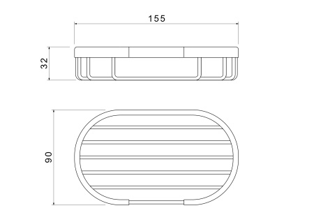 Мыльница-решетка Aquatek AQ4956CR хром