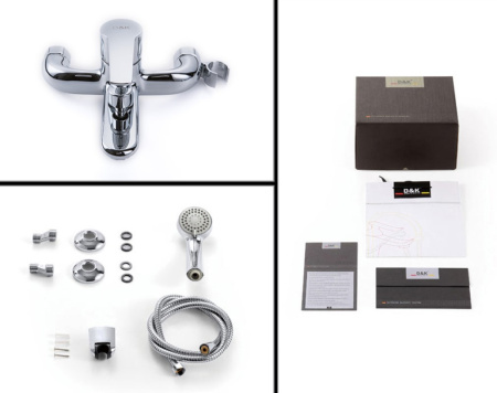 Смеситель для ванны D&K Rhein DA1363201, хром