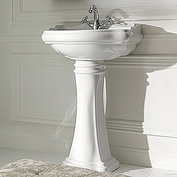 Раковина подвесная 55см Kerasan Retro 104501*1 белый