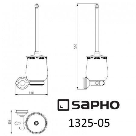 Ершик Sapho ASTOR 1325-08 хром
