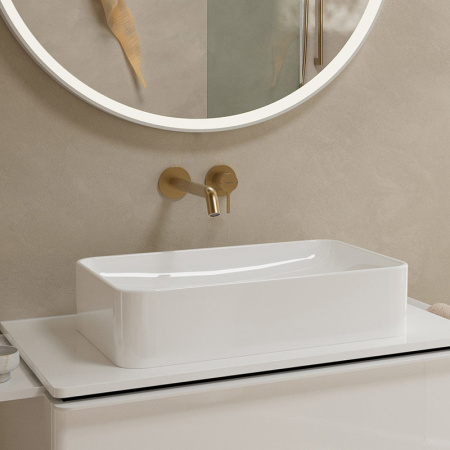 Смеситель для раковины (излив 225мм) Hansgrohe Tecturis S 73351140 бронза шлифованная