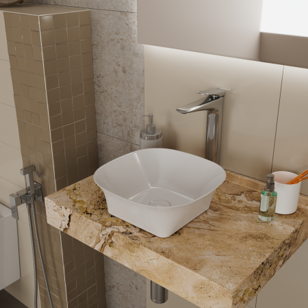 Раковина накладная 30см D&K Berlin DT1431016 белый