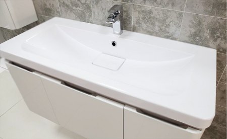 Тумба под раковину Акватон Шерилл 85 подвесная 1A208801SH010 Белая