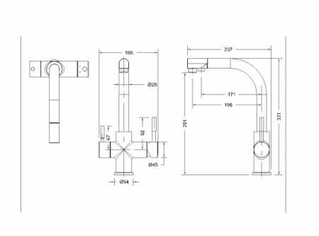 Смеситель для кухни Bravat Palace F729261CP-RUS хром