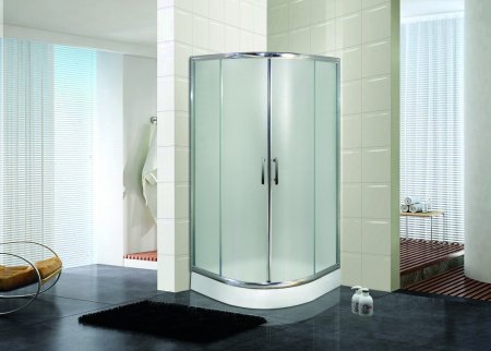 Душевой угол Esbano ES-8005 80x80x200 профиль хром, стекло матовое