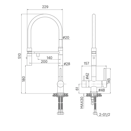 Смеситель для кухни IDDIS Ace ACESBFFi05 хром