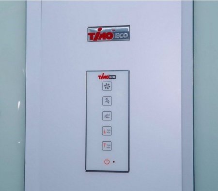 Душевая кабина Timo Eco TE-0709 90x90x215 профиль белый, стекло рифленое