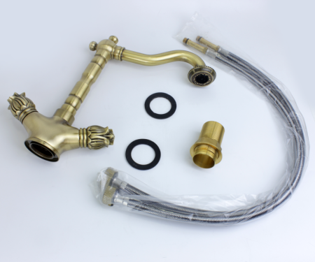 Смеситель для раковины Bronze de Luxe FLORENCE 21381, бронза