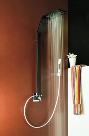 Душевая стойка Webert Wolo WO660302564 хром/черный матовый