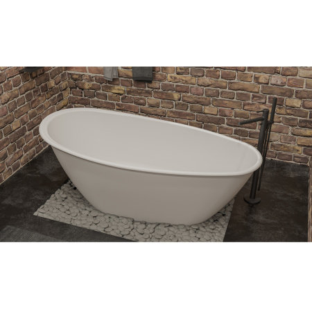 Ванна WHITECROSS Spinel B 155x73 (белый мат) иск. камень