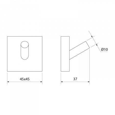 Крючок IDDIS Edifice EDISB10i41 хром