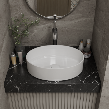 Раковина накладная 50см D&K Matrix DT1390316 белый