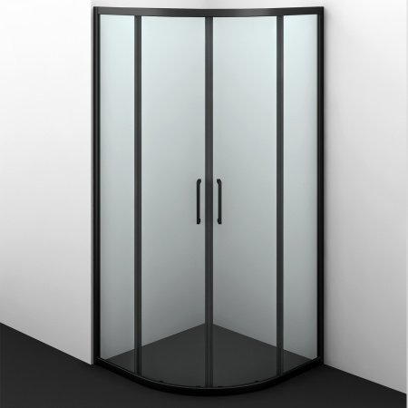 Душевой угол WasserKraft Dill 61S01 90x90x200, профиль черный, стекло прозрачное