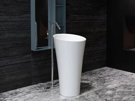 Раковина напольная 50см MonteBianco Pisa Cono 11237 белый матовый