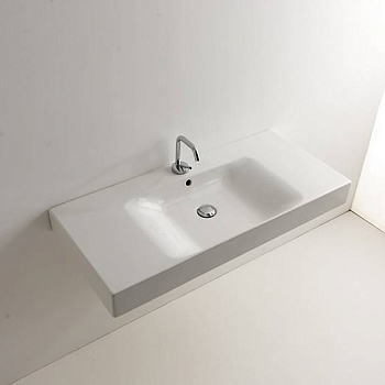 Раковина подвесная / накладная 100см Kerasan Cento 355001*1 белый