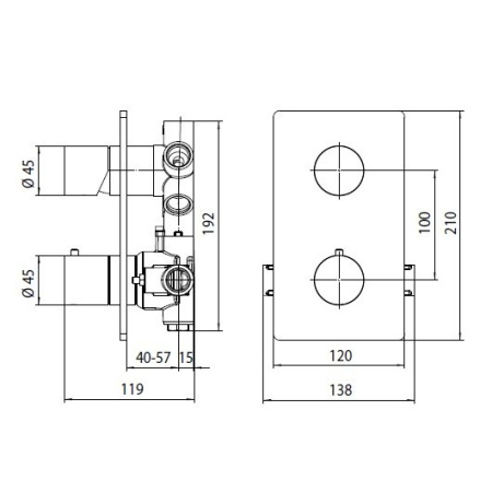 Термостат для душа Bossini OKI Z00002.021 золото
