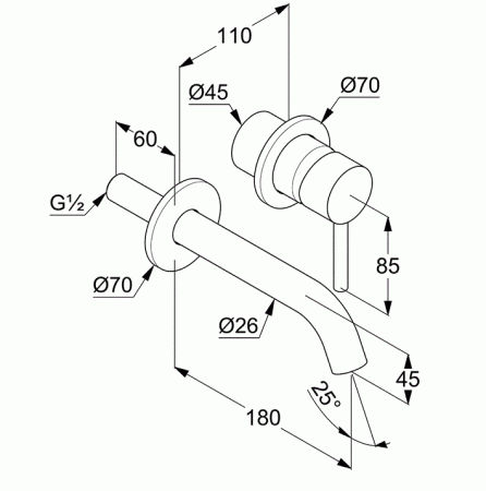 Смеситель для раковины Kludi Bozz 38244N076 золото матовое