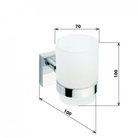 Держатель для стакана Bemeta Beta 132110012 Хром