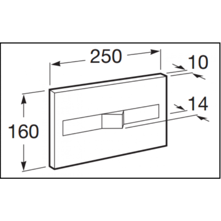 Кнопка смыва для унитазов Roca PL2 890096001 хром