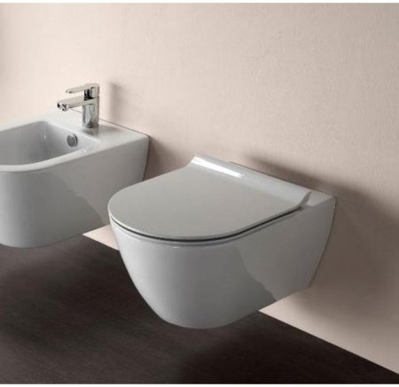 Унитаз подвесной безободковый GSI Pura 881511 белый