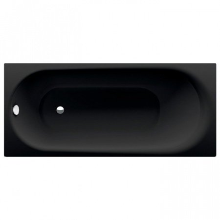 Стальная ванна Bette Comodo 1251 180x80, с покрытиями BetteGlasur ® Plus и антислип, черный матовый