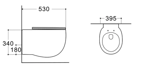 Унитаз подвесной Aquatek Альтаир AQ1980-00 с сиденьем Soft Close