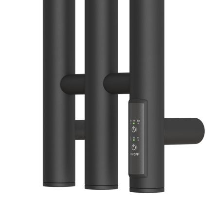 Полотенцесушитель электрический Point Деметра PN12822B П3 150x1200, диммер справа, черный