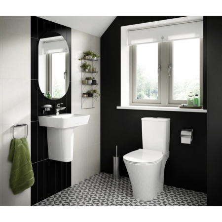 Напольный унитаз безободковый Ideal Standard CONNECT AIR AquaBlade® E009701 без бачка и сиденья