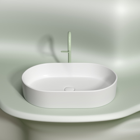 Раковина накладная 60см Ceramica Nova Element CN6048MW белый матовый