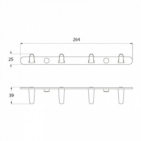 Крючок IDDIS Mirro MIRMB40I41 хром