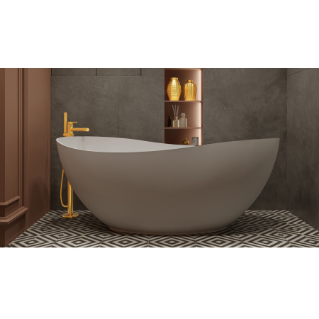 Ванна WHITECROSS Ruby 165x75 (белый мат) иск. камень