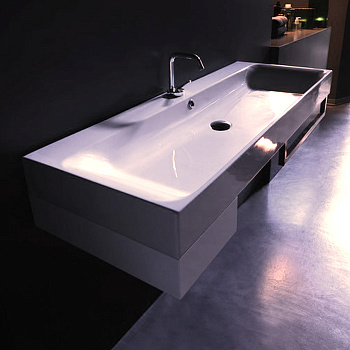 Раковина подвесная 120см Kerasan Cento 353401*1 белый