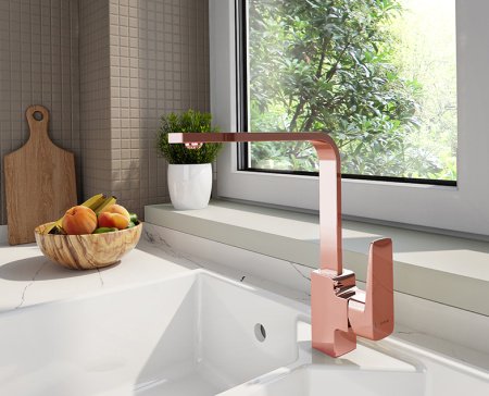 Смеситель для кухни Vitra Root Square A4275326EXP медь